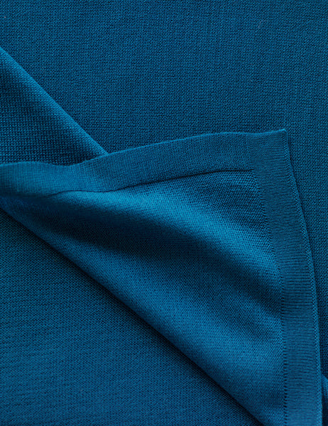 Australian Superfine Merino Wrap Colour - Deep Water Blue