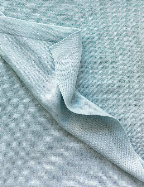Australian Superfine Silk Merino Wrap - Glacier