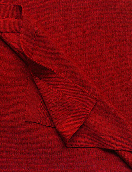 Australian Superfine Merino Wrap Colour - Rosso